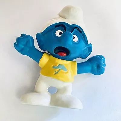 RARE Smurfs SNAPPY Smurfling Child Smurf 20401 Figure Vintage 1980s PVC Smurf • $28