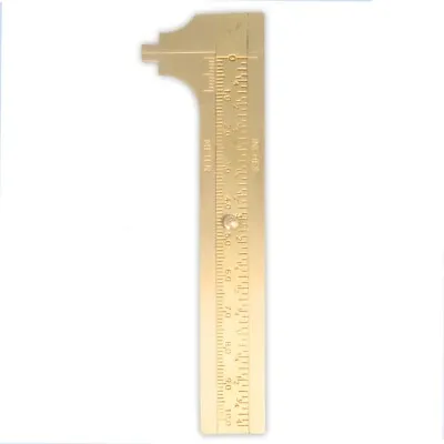 4  SOLID BRASS VERNIER/SLIDE CALIPER Internal/External Precision Watch Crafting • £6.21