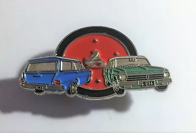 EJ/EH Holden Duo (Blu/Grn) Quality Metal Car Badge Hat Pin Lapel Pin 2 Clutch • $10