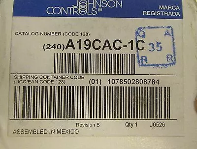 JOHNSON CONTROLS A19CAC 1C 60-90°F Change Over Thermostat • $40