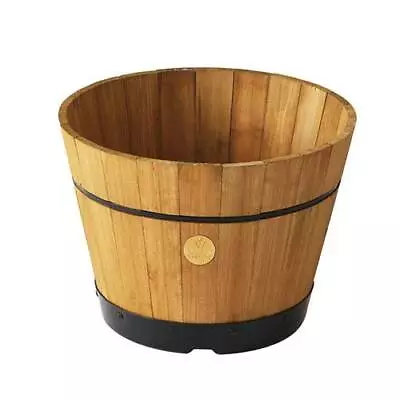 VegTrug Build A Barrel 18” Outdoor Planter Ideal Wooden Barrel Medium - NATURAL • $45.13