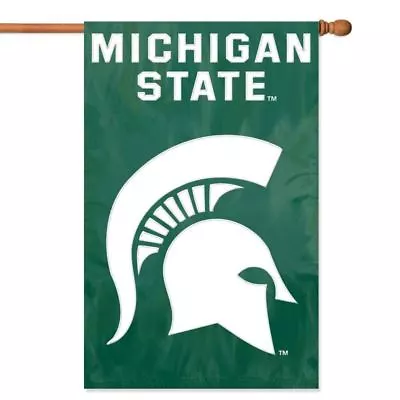 Michigan State Spartans Banner/House Flag Applique 44 X 28  Heavy Duty • $36.99