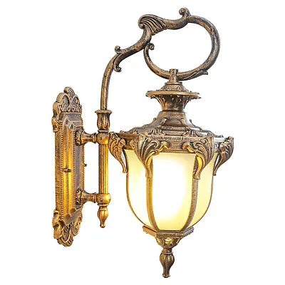 Antique Vintage Rustic Wall Lamp Lantern Sconce Porch Fixture Outdoor Lighting • $37