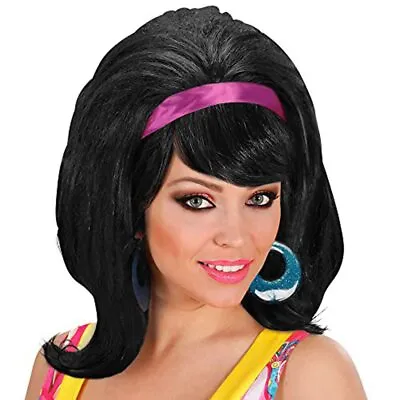 60s Mod - Black Wig For Hair Accessory Fancy Dress • £14.45