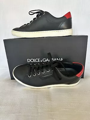 Dolce & Gabbana Shoes Men’s Sneakers Black Leather Shoes CS 1362 5.5 US 38.5EU • $239