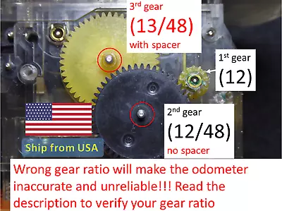 Mercedes Benz Odometer Speedometer 107 124 126 460 461 G Repair Gears Ratio13/48 • $17.95