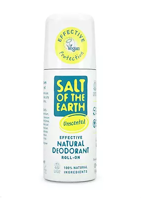 £6.57 • Buy Salt Of The Earth Natural Deodorant Roll On Unscented - Effective Protection, &