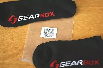 $7.95 • Buy Gearbox Socks, No-show Sock, One Pair, Size L / Xl, Black Red White Color