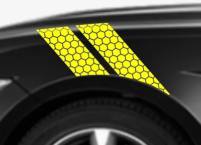 HONEYCOMB 4  Fender Bar Vinyl Racing Stripes Decal (Fits Ford MUSTANG Shelby) • $35.95