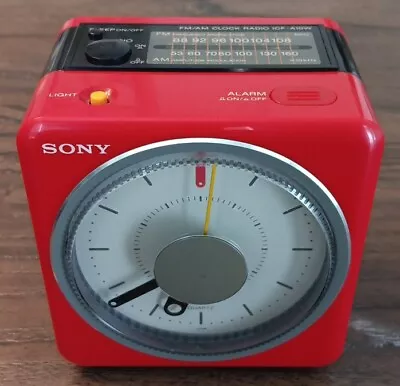 Vintage Sony ICF-A10W AM FM Radio Alarm Clock Retro RARE - TESTED - REaD** • $129.99