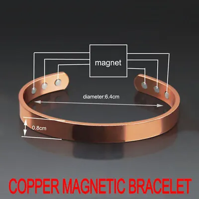 £5.69 • Buy NEW Magnetic Copper Health Bracelet Carpal Tunnel Arthritis Therapy Pain Relief