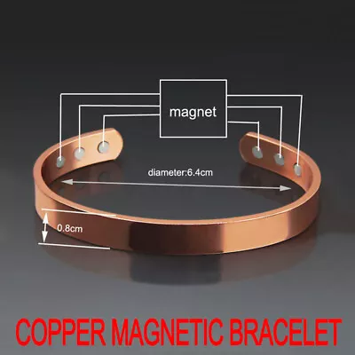 £5.69 • Buy NEW Magnetic Copper Health Bracelet Carpal Tunnel Arthritis Therapy Pain Relief