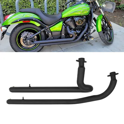 For Kawasaki Vulcans 900 VN900 S900 Exhaust System With Removable Muffler Black • $320