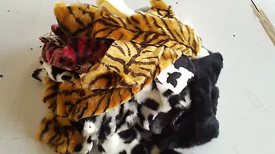 Assorted Faux Fur Scraps / Pieces - High Quality - 2KG (60 Pieces) • £12.99