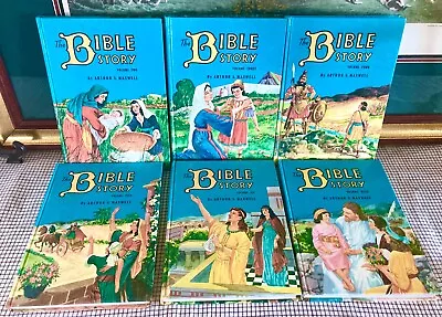 Set Of 6 Vintage 1950's The Bible Story Books By Arthur Maxwell • $26