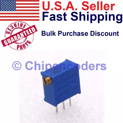 1/5/10Pcs Bourns 3296X-1-200LF 20 Ohm Multiturn Trimmer Resistor Potentiometer • $2.19