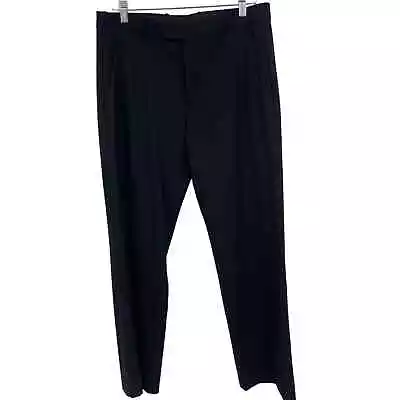 Theory Black Trousers Slacks Dress Pants Mens 32 Wool Stretch Straight Suit  • $39.99