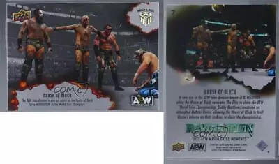 2023 Upper Deck AEW Match Dated Moments Revolution Silver Moment #7 • $3.42