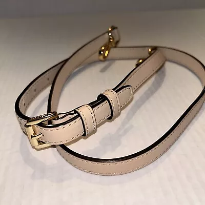 Michael Kors Smooth Leather Replacement Strap Gold Tone Hardware • $24