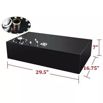 17 Gallon/64l Black Aluminum Racing/drift Fuel Cell Gas Tank+cap+level Sender • $115.95