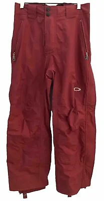 Oakley Nylon Snowboarding Ski Snow Pants Mens Small Dark Red  • $59.93