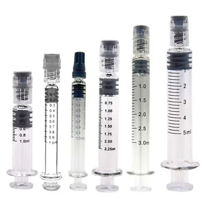 Reusable Luer Lock Syringe Glass Liquid Dispenser For Refill Cosmetic Oil • $12.17