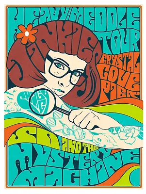 Scooby Doo Psychedelic Velma Mystery Machine Variant Poster Print 12x16 Mondo • $119.99