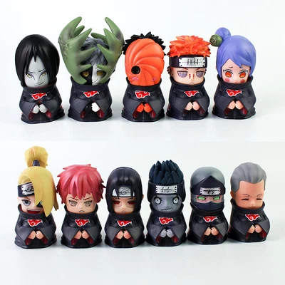 $8.99 • Buy Naruto Akatsuki 11pcs All Members Cute Figure Gacha Doll Ornaments Boxed Toys