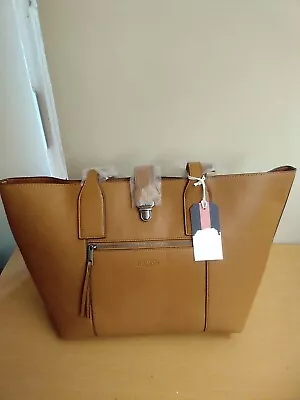 Jack Wills Travel Shoulder Bag Womens Large Tan Faux Leather ❤️CHARITY  • £18