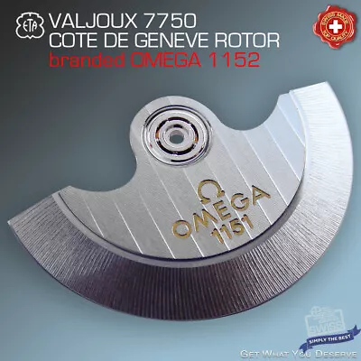 OMEGA 1151 ROTOR - Fit ETA VALJOUX 7750 FAMILY MOVEMENTS • $69