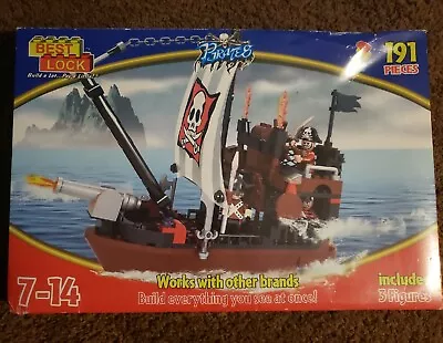 Best-Lock Pirates Set 191 Pcs Ship #968567 L  E G O And Mega Bloks Copatabile   • $54.95