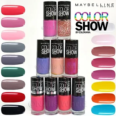 £3.89 • Buy MAYBELLINE® COLOR SHOW By Colorama | Nail Polish Glitter Pink Purple Red Varnish