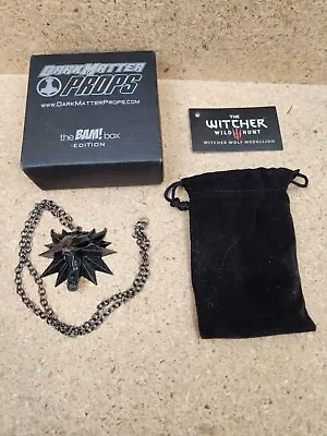 Exclusive Bam Box Dark Matter Props The Witcher Wolf Medallion Necklace Rare • $29.95