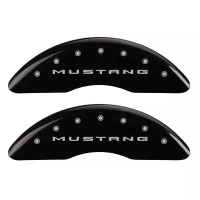 MGP Caliper Covers 10200S2MGBK Mustang Script Logo Black Powder Coat - Set Of 4 • $299