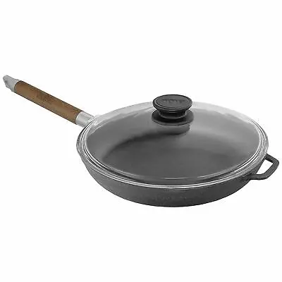 £29.99 • Buy Cast Iron Frying Pan/Skillet Detachable Handle With Or Without Lid BIOL