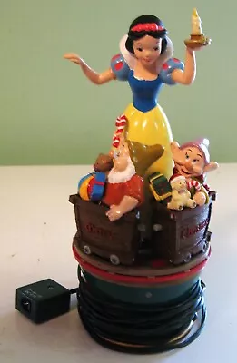 Mr. Christmas Walt Disney Snow White & The Seven Dwarfs Twirling Table Figurine • $35.95