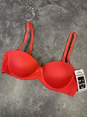 Stunning Red Multiway Bra Underwired Padded Sizes 38B Upto 40DD • £11