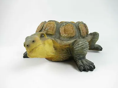 Vintage Turtle Handmade Lifelike Turtle Plant Holder Paper Weight Figurine 8”  • $14.95