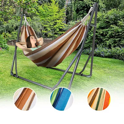 $80 • Buy Portable Swing Bed Balance Hammock With Upgraded Steel Stand Carry Case Outdoor