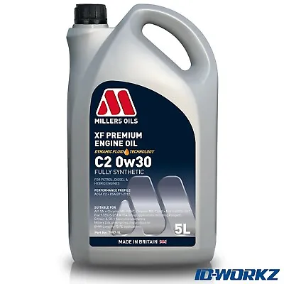 £43.95 • Buy Millers Oils XF Premium C2 0w30 Fully Synthetic Engine Oil (5L)