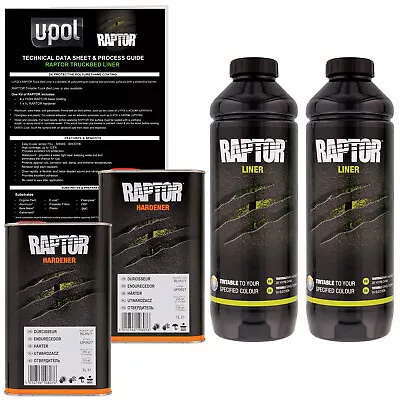 U-POL Raptor Tintable Spray-On Truck Bed Liner Coating 2 Liters • $89.99