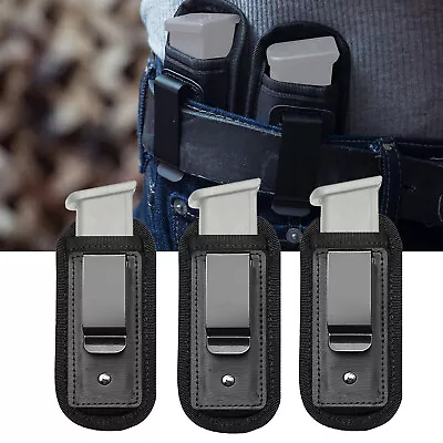 3 Pack Tactical IWB Magazine Pouch For .40 .45 .22 9mm Pistol Mag Holder Holster • $12.99