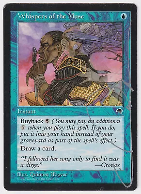Silver Signed Whispers Of The Muse HP Tempest Artist Quinton Hoover MTG Magic! • $100