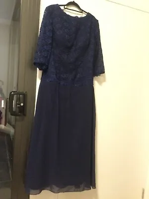 DYLAN QUEEN | Size M | Navy Blue Full Length Formal Gown Dress - As New Cond. • $35