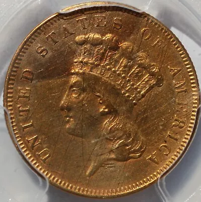 Rare!! 1857 $3 Gold Princess Pcgs Xf - Scarce Mintage Coin • $845