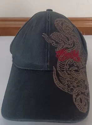 Miami Ink Baseball Cap Embroidered Tattoo Snake Black Hat Cap One Size 2007 • $20