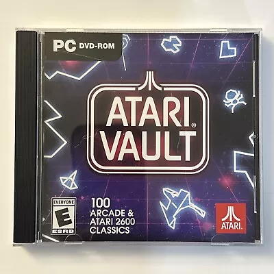 Atari Vault (PC/DVD 2018) 100 Arcade & Atari 2600 Classics (Steam Required) • $6.50