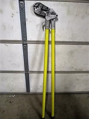 BURNDY MD 6 8 Crimper 4' LEVER HANDLE COMPRESSION Hot Stick Pole LINEMAN • $250