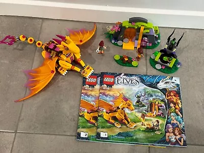 Lego Elves 41175: Fire Dragon's Lava Cave In Excellent Condition With Manual • $149