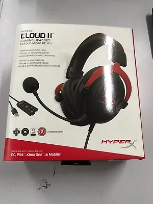 $138 • Buy HyperX Cloud II - Pro Gaming Headset With Microphone Hi-Fi 7.1 Surround Sound